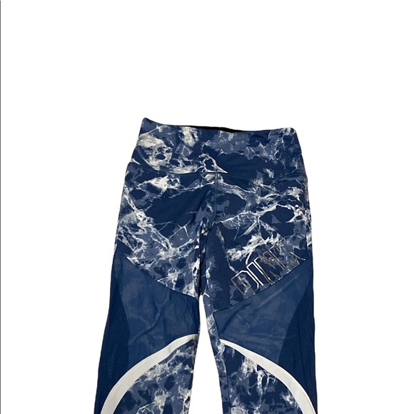 Victoria’s Secret PINK Ultimate High Rise Mesh Ankle Water Marble Leggings Med - Picture 2 of 6